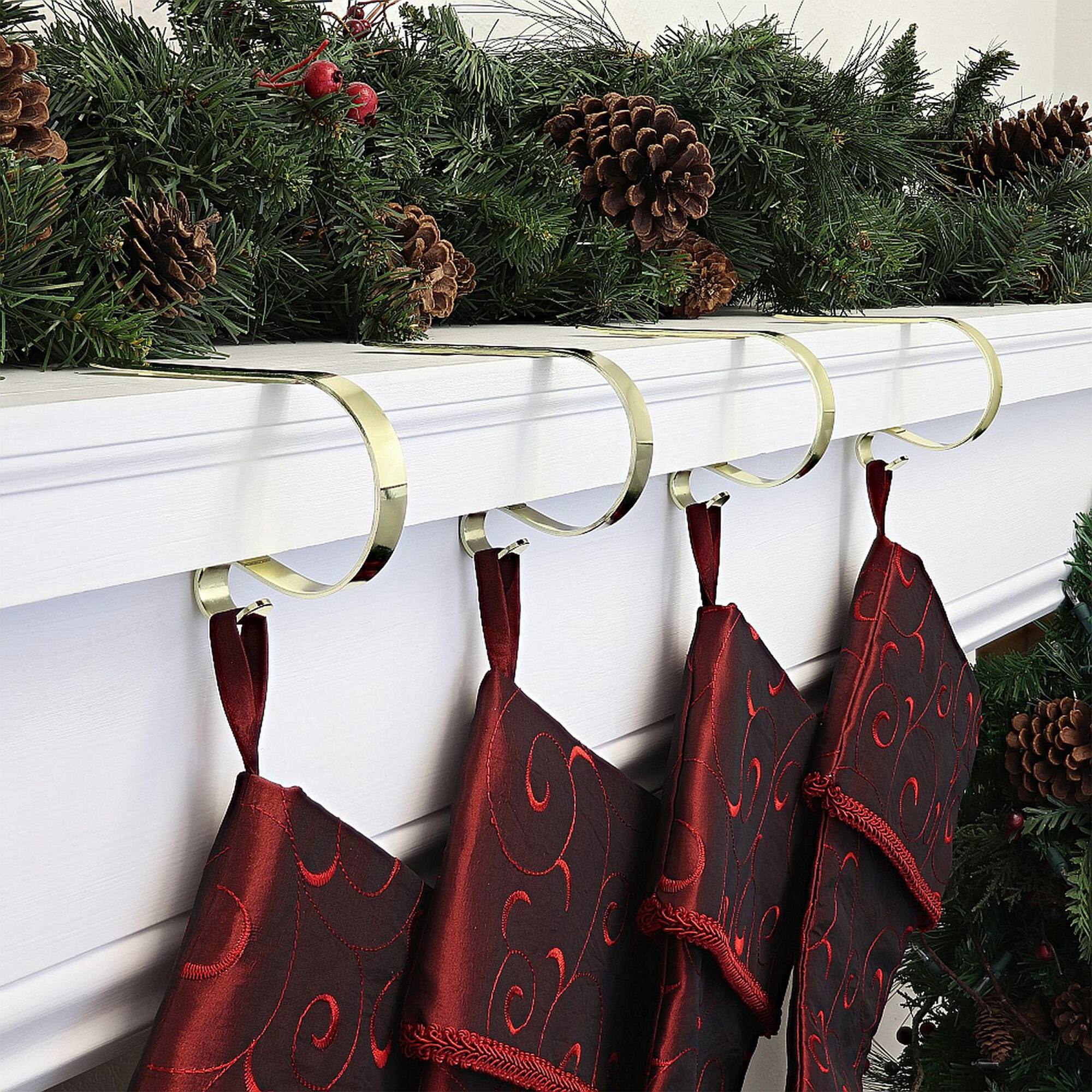 Original MantleClip® Brass Stocking Holders